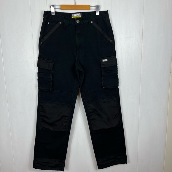 Holmes Workwear Canvas Cargo Pants Sz 30x32 - Picture 2 of 11